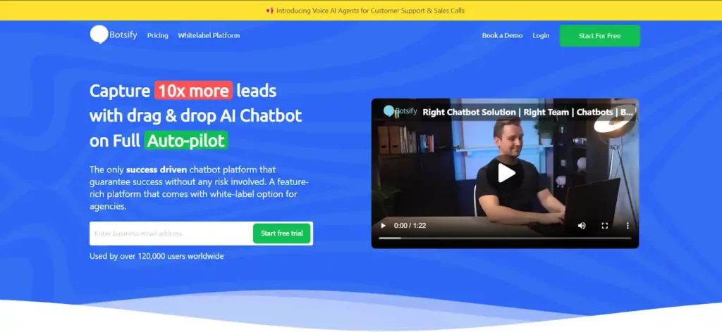 Botsify - Home page - Chatbase alternative